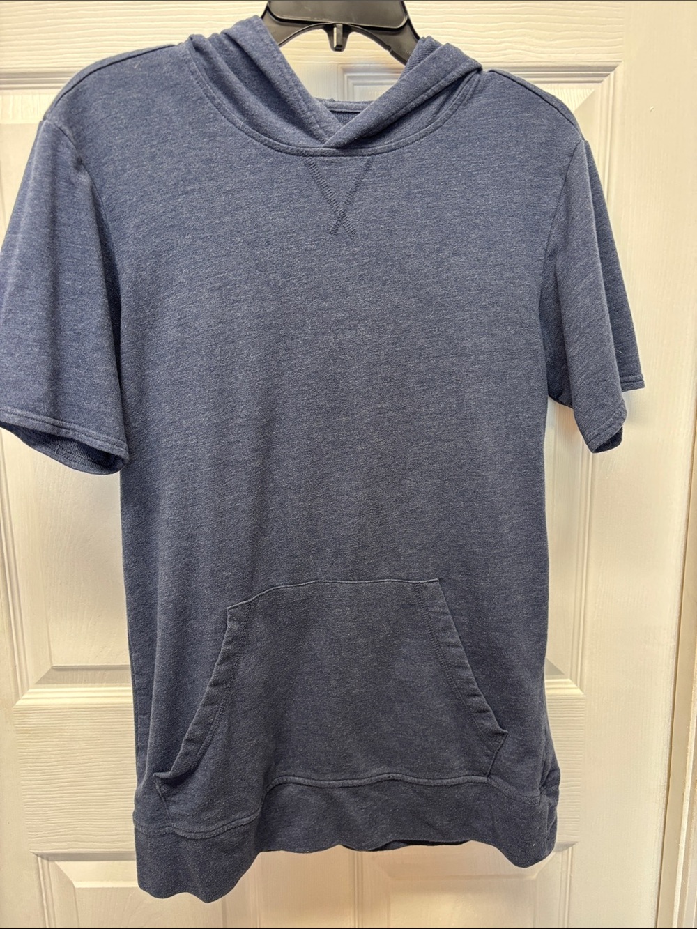 Men's Short-Sleeve Hooded Pullover Tee - Blue Small